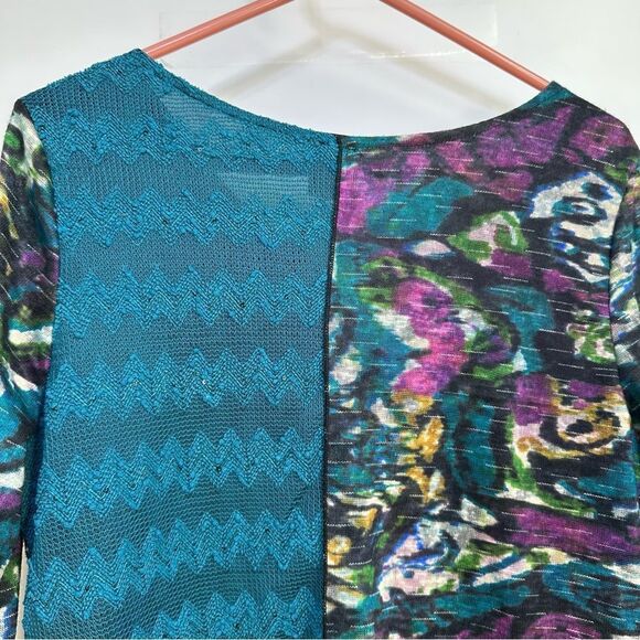 This n That Womens' Size 2X Boho Multicolor Pullover V-Neck Layered Top - Picture 6 of 8